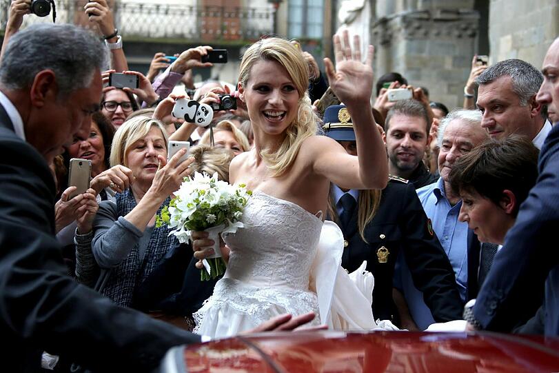 Weitere Bilder der Hochzeit von Michelle Hunziker und Tomaso Trussardi in der AZ-Klickstrecke.