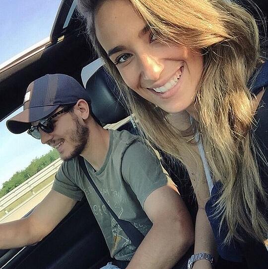 Alvaro Morata (Juventus Turin) mit seiner hübschen Freundin Maria Pombo.
