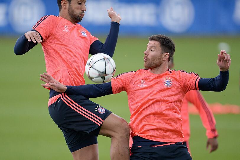 Die Bilder vom Abschlusstraining vor dem Atlético-Spiel.