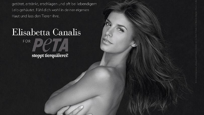 Bekleidet ist sie bereits aufsehenerregend. Und nackt erst! Das dürfte dem Erfolg der Peta-Kampagne "Lieber nackt als Pelz", für die Elisabetta Canalis sich entblößte, durchaus zuträglich sein.