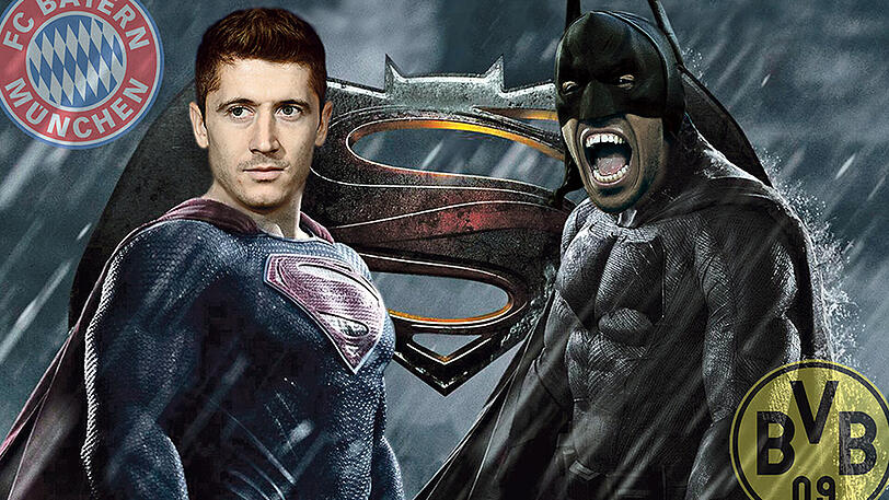 Showdown um die Torjägerkanone zwischen Robert Lewandowski (l.) vom FC Bayern und Pierre-Emerick Aubameyang (Borussia Dortmund).