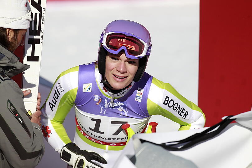 Maria Riesch wurde bei der WM-Premiere Dritte.