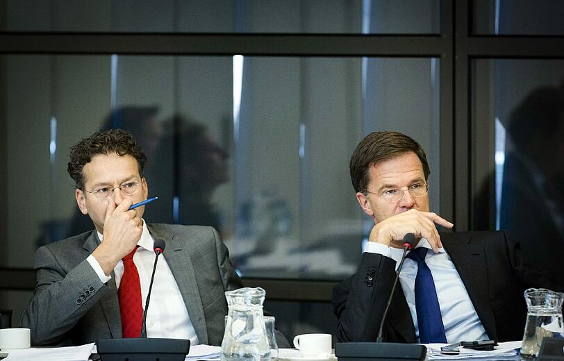 Jeroen Dijsselbloem und Mark Rutte.