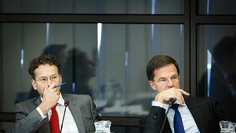 Jeroen Dijsselbloem und Mark Rutte.