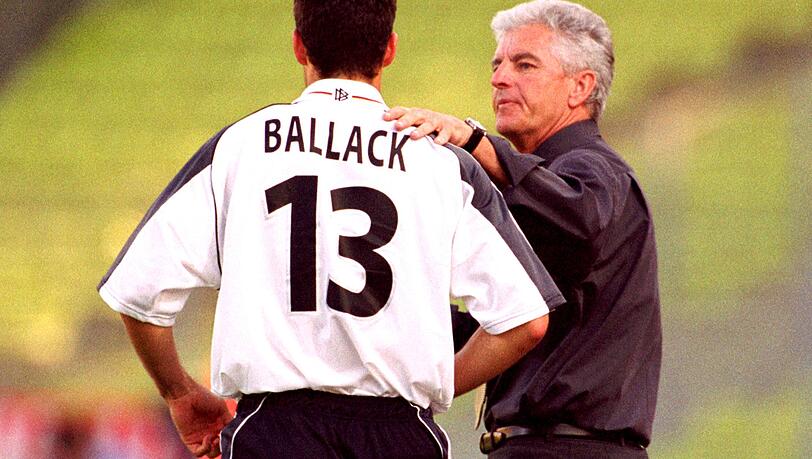 Michael Ballack deb&uuml;tierte unter Bundestrainer Erich Ribbeck.
