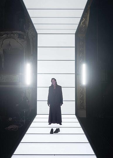André Szymanski als Alceste in „Der Menschenfeind“. André Szymanski als Alceste in „Der Menschenfeind“.