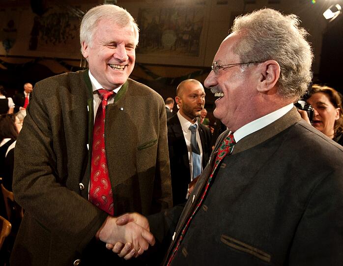 Ude und Seehofer auf dem Nockherberg.