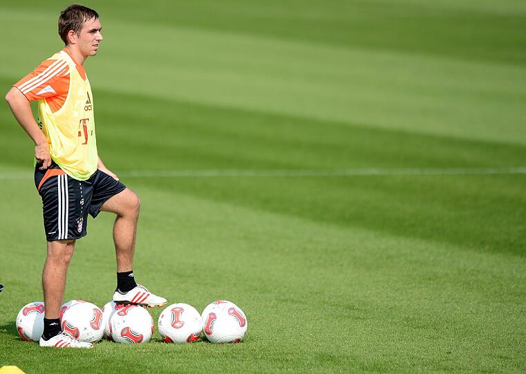 Die Bayern beim Morgentraining an Tag 3 in Doha.
