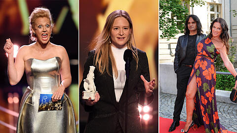 Barbara Schöneberger, Julia Lentsch und Christine Neubauer beim Bayerischen Fernsehpreis 2018. Die schönsten Bilder der Gala im Münchner Prinzregententheater.