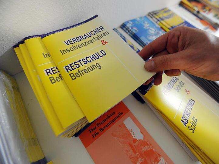 Broschüre zum Thema Restschuld-Befreiung und Verbraucher-Insolvenzverfahren.