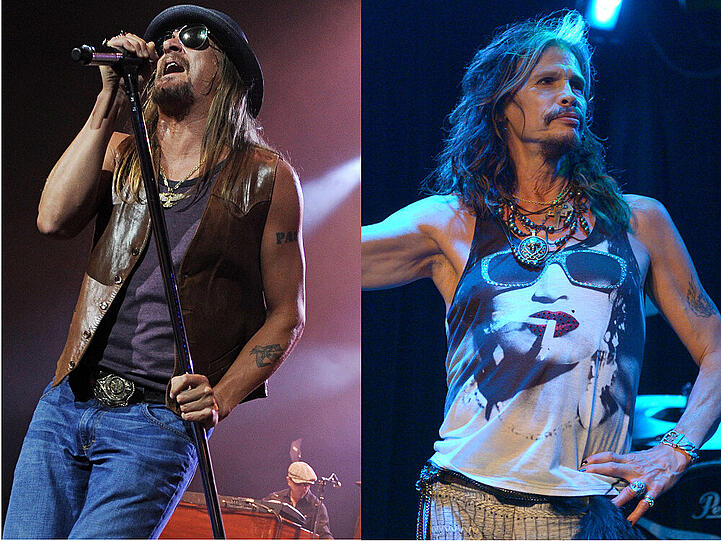 Kid Rock (l.) und Steven Tyler (r.)