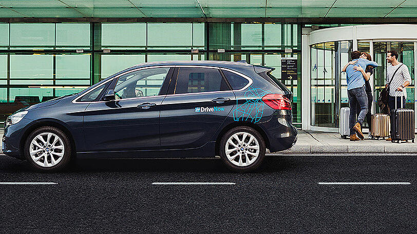 Entspannt zum Flughafen mit dem Carsharing-Dienst von DriveNow.