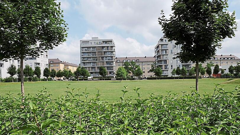 Keine Sporthalle mehr, dafür hat das Quartier einen riesigen Bolzplatz. Keine Sporthalle mehr, dafür hat das Quartier einen riesigen Bolzplatz.