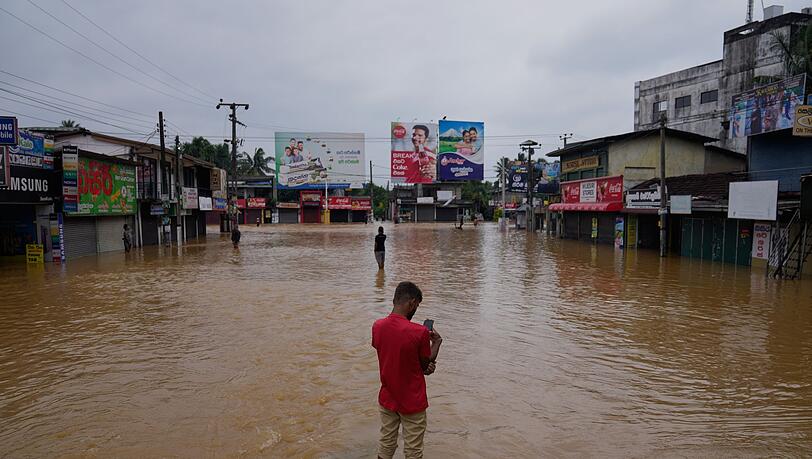 Ein Zyklon hat Sri Lanka schwer verwüstet.