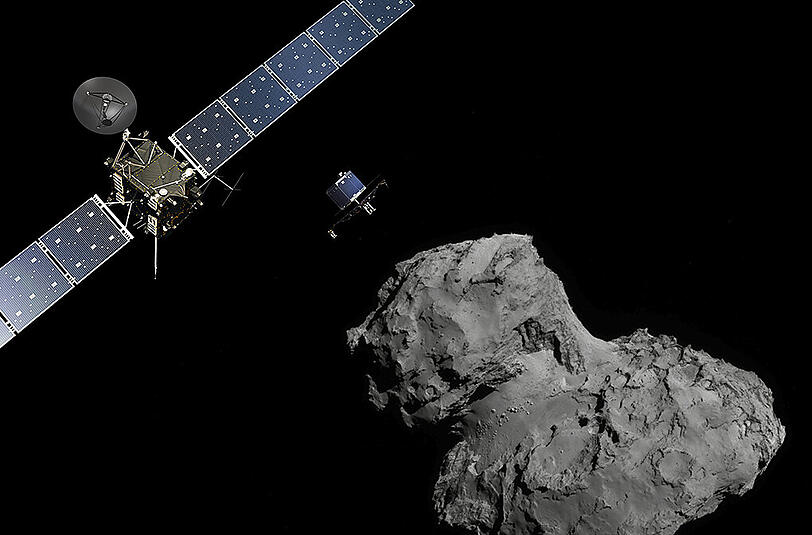 Philae ist erfolgreich auf dem Zielkometen Tschurjumow-Gerassimenko gelandet.