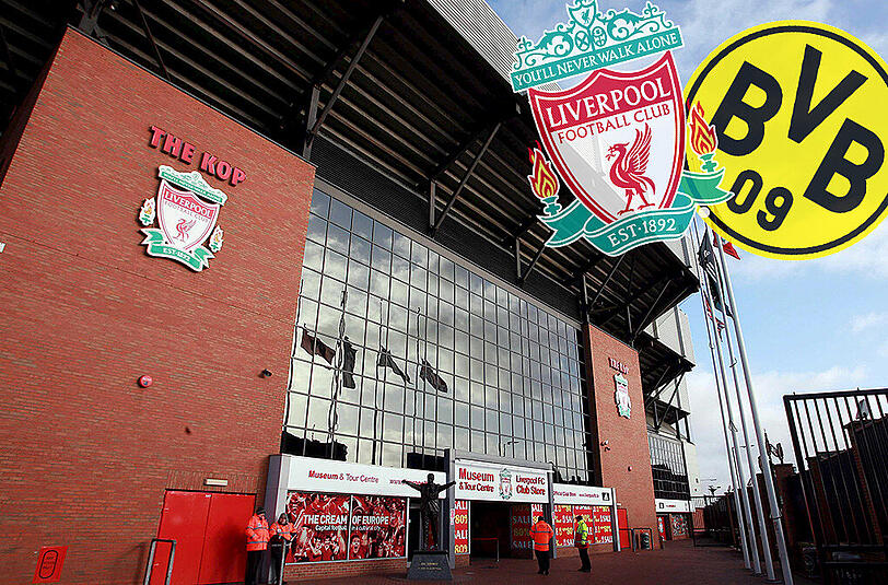 An der legendären Anfield Road findet das Rückspiel im Viertelfinale zwischen dem FC Liverpool und Borussia Dortmund statt.
