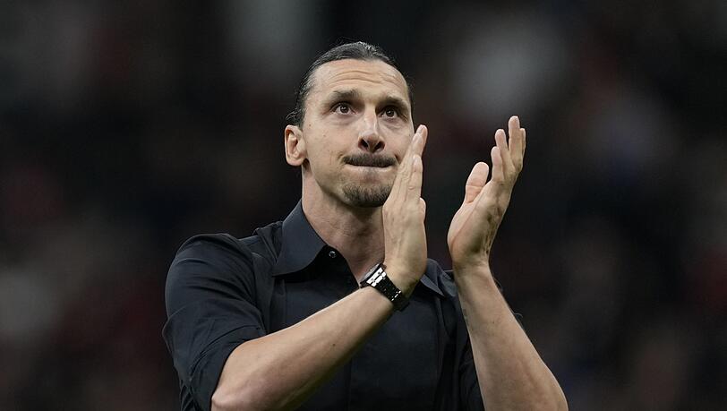 Tränen beim Abschied in Mailand: Zlatan Ibrahimovic. Tränen beim Abschied in Mailand: Zlatan Ibrahimovic.