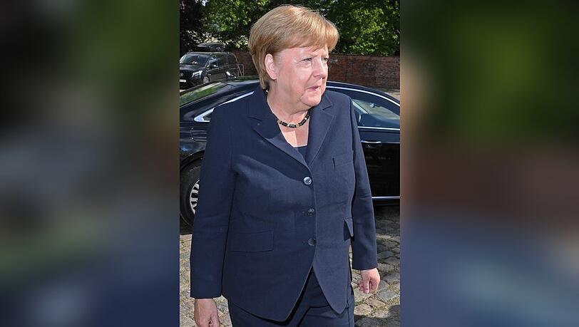 Angela Merkel vor wenigen Tagen bei der Beerdigung von Margot Friedländer in Berlin.