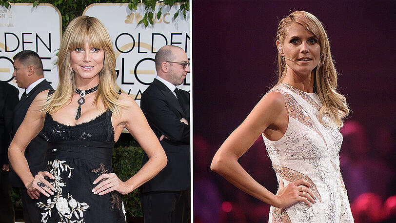 Vorher und nachher: Heidi Klum