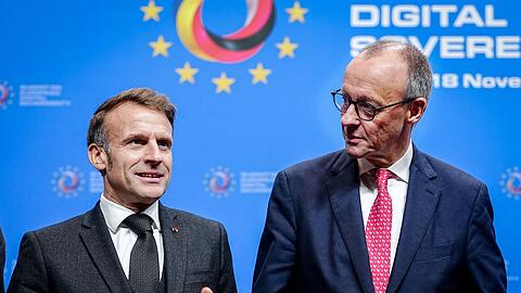 "Buy european": Macron und Merz wollen sich dafür einsetzen, dass in der Beschaffung von Technologie mehr auf europäische Produkte gesetzt wird.