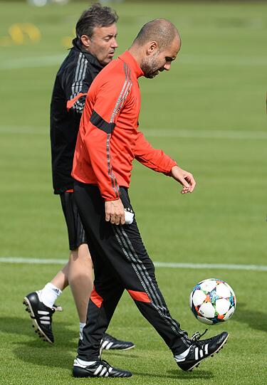 Die Bilder vom Abschlusstraining der Bayern vor dem Barca-Spiel!