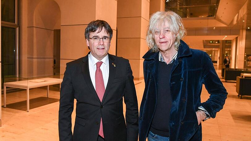 Carles Puigdemont mit Sir Bob Geldof