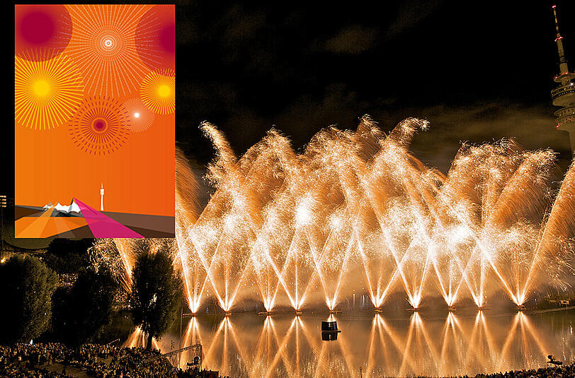 Ein Feuerwerk der Superlative schließt den Sommernachtstraum im Olympiapark ab (Archivfoto).