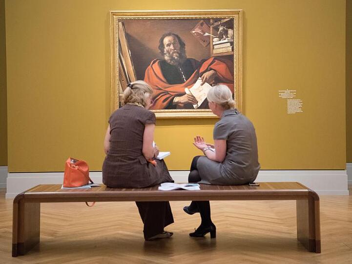 "Der heilige Lukas" von Giovanni Francesco Barbieri.