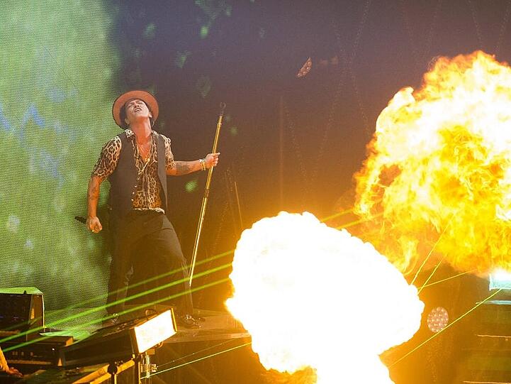 Bei den VMAs überzeugte Bruno Mars mit einer feurigen Performance