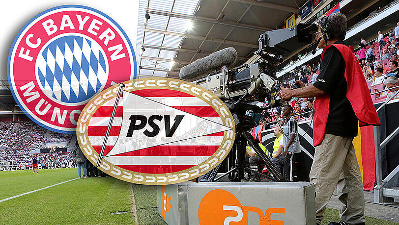 Das ZDF überträgt am Mittwoch die Champions-League-Partie des FC Bayern gegen den PSV Eindhoven live.