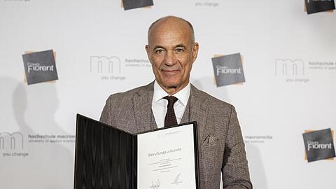Heiner Lauterbach ist "Honorarprofessor" für Schauspiel, Film und Fernsehen an der Hochschule Macromedia.