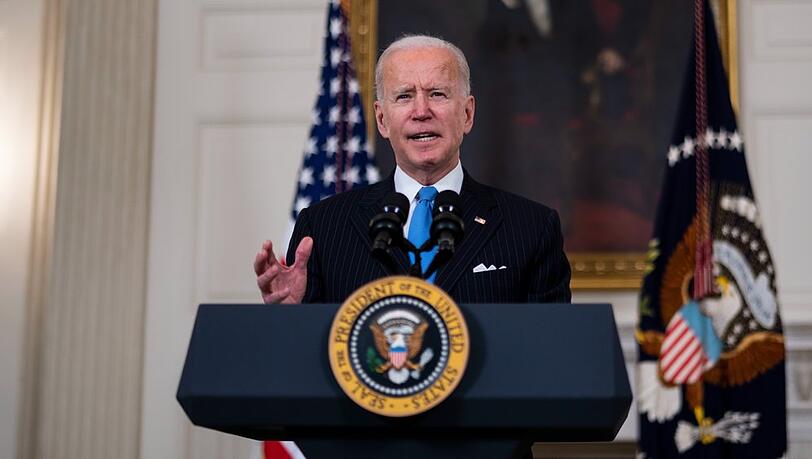 Joe Biden hat seinen Fahrradsturz gut verkraftet.