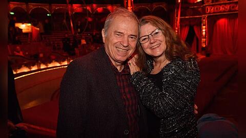 Günther Sigl mit Partnerin Doris im Circus Roncalli.