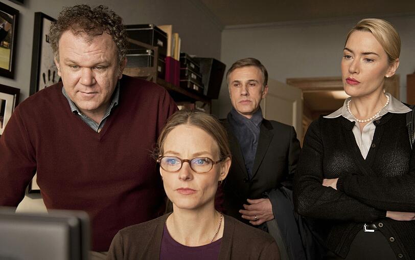 Wir sind ja alle kultiviert hier: Die Longstreets (John C. Reilly, links, Jodie Foster) und die Cowans (Christoph Waltz, Kate Winslet, rechts) wollen &uuml;ber die Rauferei ihrer Kinder reden.
