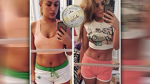 Nach 69 Tagen Sport und gesunder Ernährung freut sich Kim Gloss über ihren durchtrainierten Körper. Mehr Fotos der Ex von Rocco Stark gibt's in der Bilderstrecke.