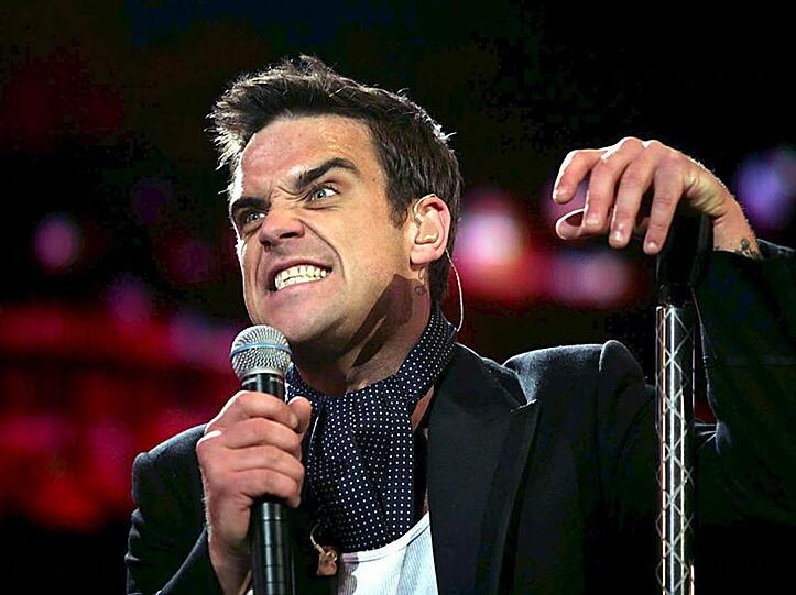 Popstar Robbie Williams