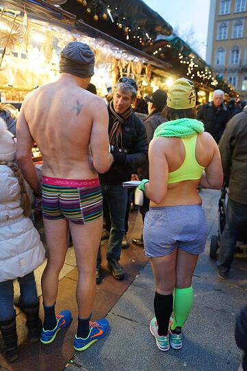 Für den guten Zweck - Bilder vom "UnderpantsRun" in der Innenstadt.