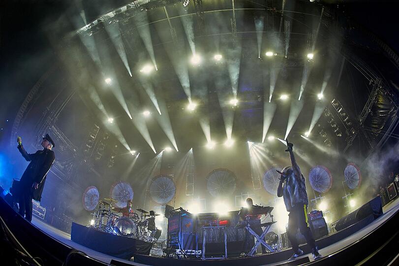 Auch die britische Electro-Punk-Band "The Prodigy" war am 06.06.2015 beim Festival "Rock am Ring" in Mendig dabei.