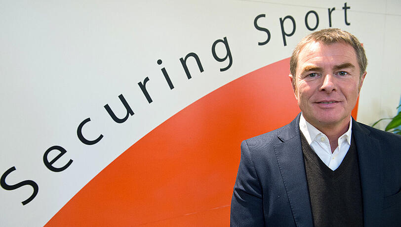 Helmut Spahn vor seinem Büro im Gebäude des "International Centre for Sport Security" in Doha (Katar). Helmut Spahn vor seinem Büro im Gebäude des "International Centre for Sport Security" in Doha (Katar).