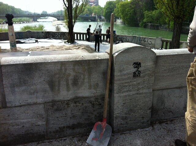 Sand und Bretter: Hier entsteht der Kulturstrand.