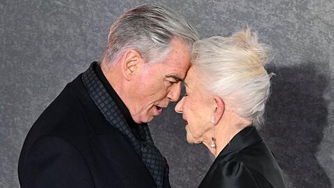 Helen Mirren und Pierce Brosnan bei der Premiere der Serie "MobLand" in London.