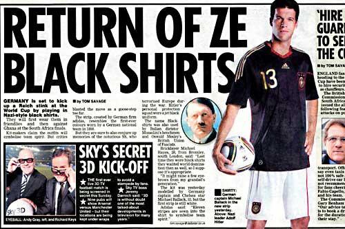 Das neue, schwarze WM-Trikot erinnert eine britische Zeitung an die Nazi-Zeit.