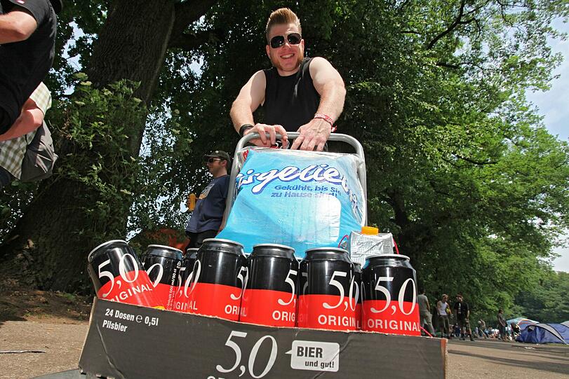 Der Biertransport darf natürlich nicht fehlen.