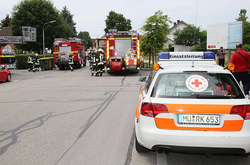 Bilder vom Feuerwehreinsatz in Mühldorf. Der Brand konnte schnell gelöscht werden, es wurde niemand verletzt.