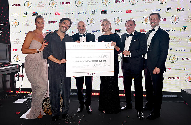 Franziska van Almsick, Max Giesinger, Christian Neureuther, Anke Huber, Wolfram Kons und Timo Boll Franziska van Almsick, Max Giesinger, Christian Neureuther, Anke Huber, Wolfram Kons und Timo Boll