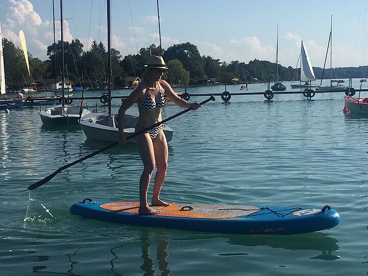 Stand Up Paddling ist ein gesundes Training für den ganzen Körper.