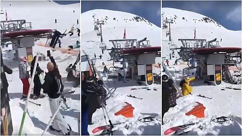 Ähnlich wie im georgischen Gudauri (Bild): Auch in Südtirol ist 1981 ein Skilift außer Kontrolle geraten.