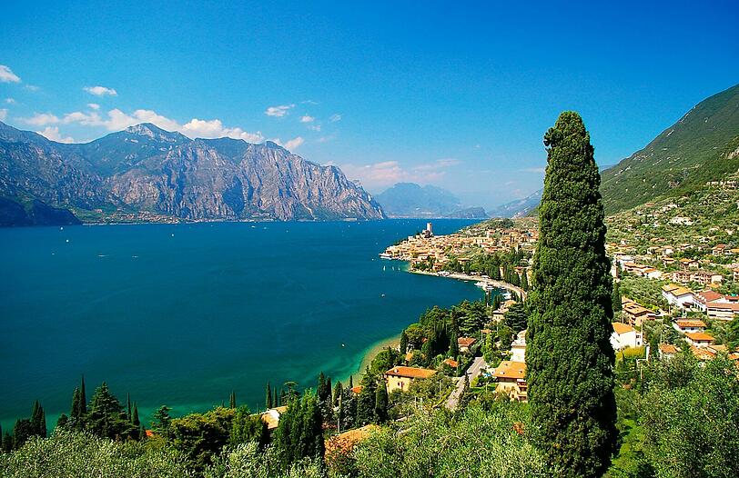 Mit dem Radl zu Italiens größtem See: dem Gardasee.