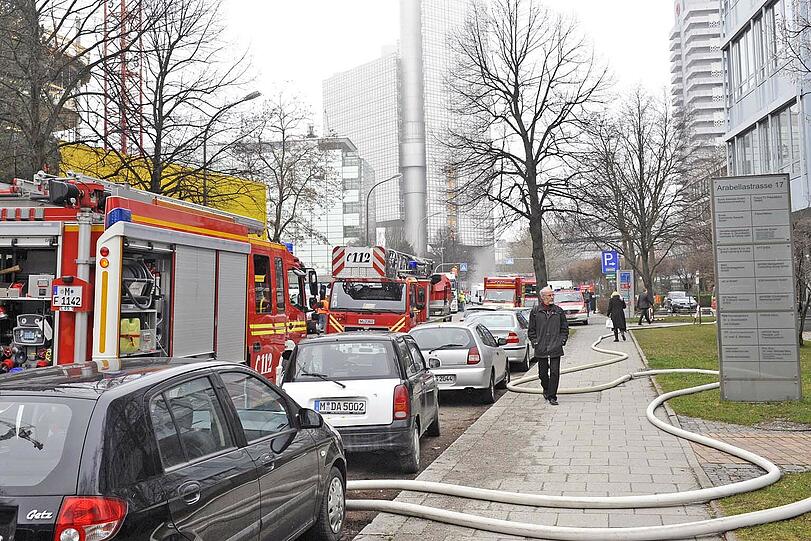Der Feuerwehr-Einsatz im Arabellapark.