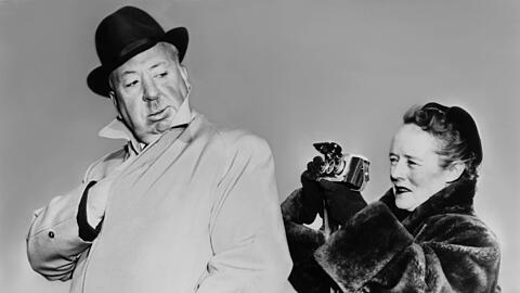 Alfred  und Alma Hitchcock Director am 1. Mai 1965.